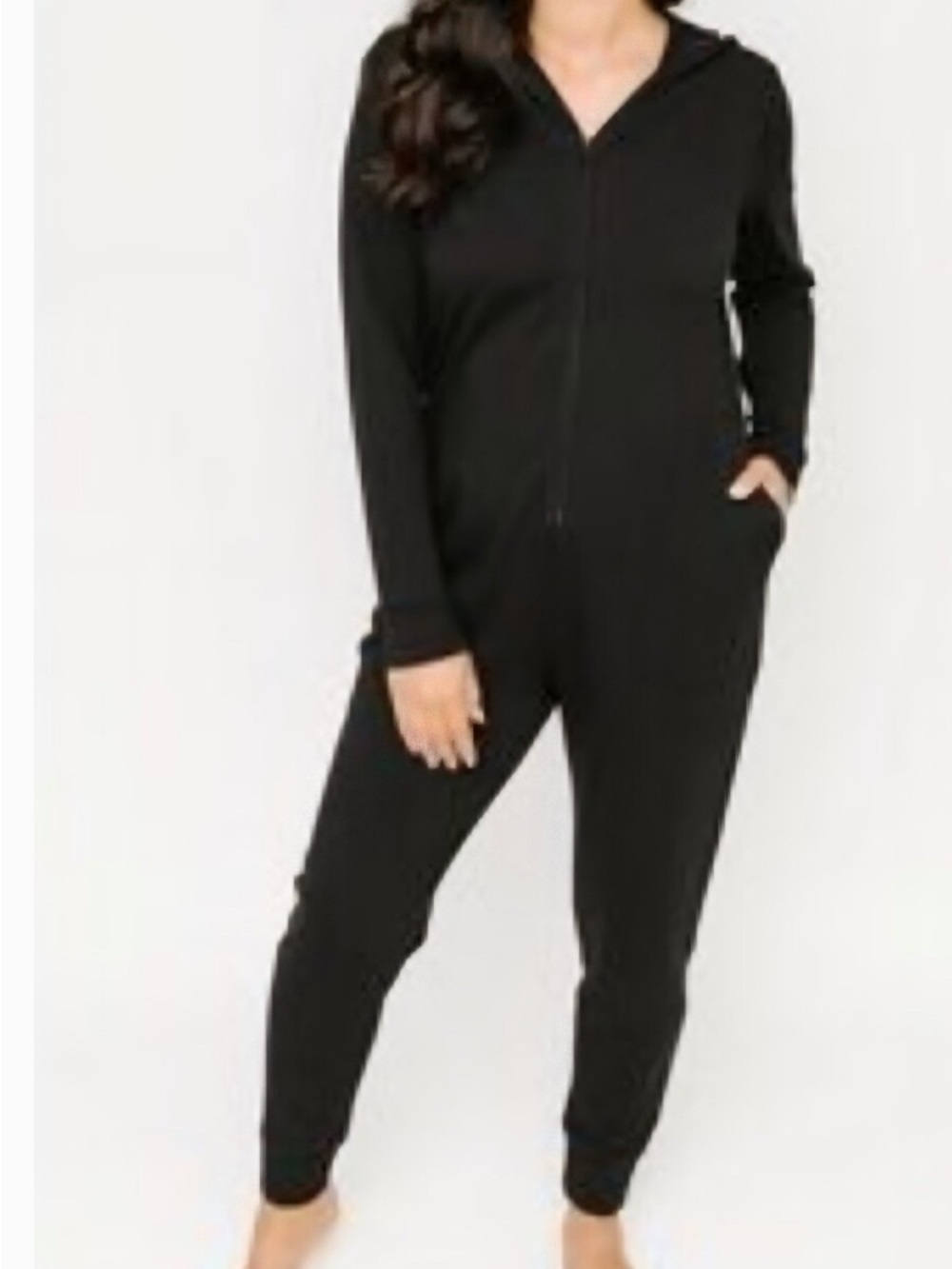 Smash + Tess Black Hooded Onesie
